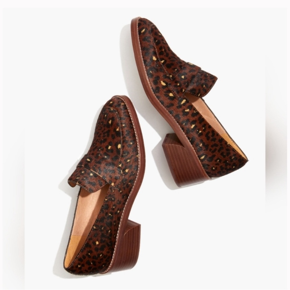 Madewell calf hair loafers